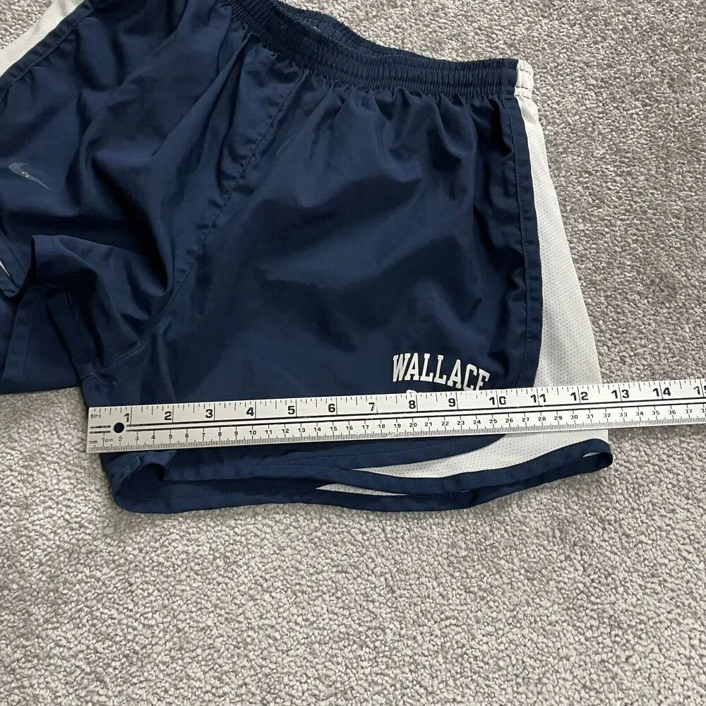 Nike Dri Fit Active Shorts Womens Medium Blue Elastic Waist Running 26x3